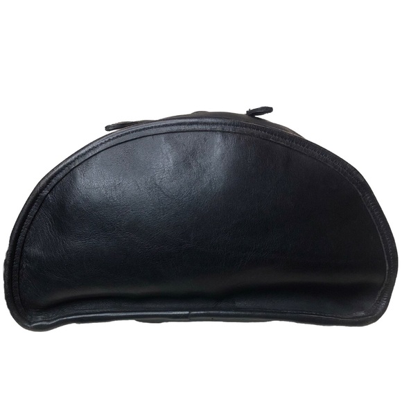 Vintage COACH Black Leather Weekend Backpack Rucksack Large Daypack 9943 USA COA - Picture 15 of 17